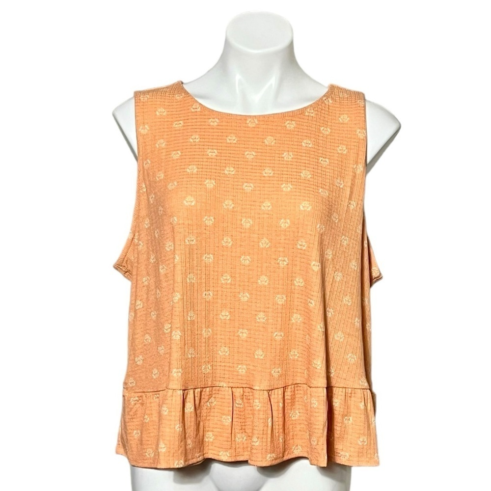 Torrid Texture Knit High Neck Ruffle Crop Top Size 2X (18-20) Peach Blossom